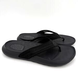 Hey Dude Men's Black Myers Flip Classic Sandals Size 10